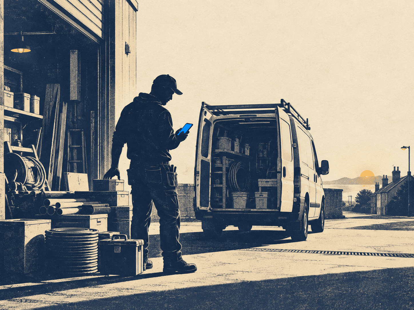 Stock Controller AI — parts and supplies tracked against scheduled work