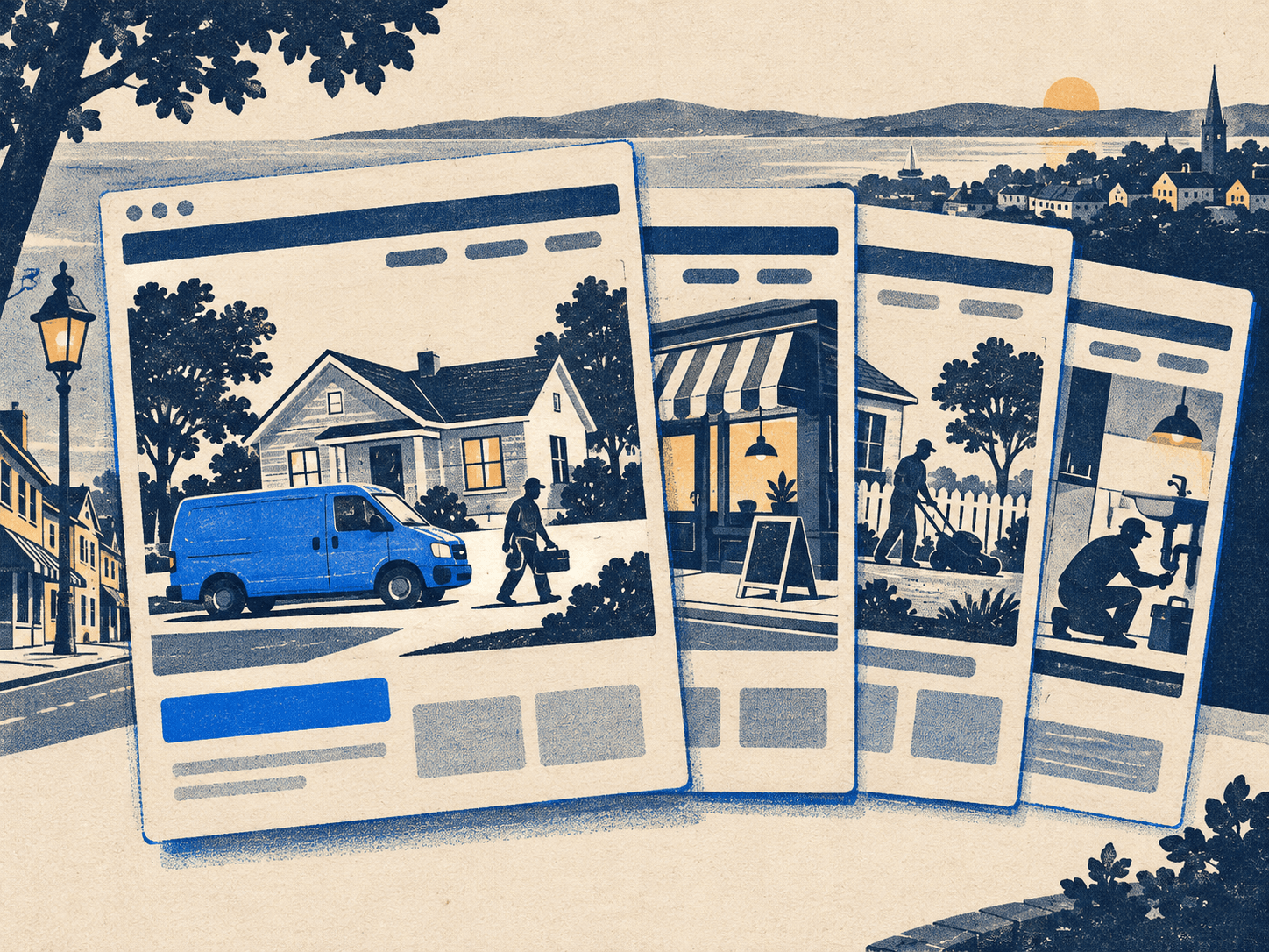Website templates for independent local service businesses