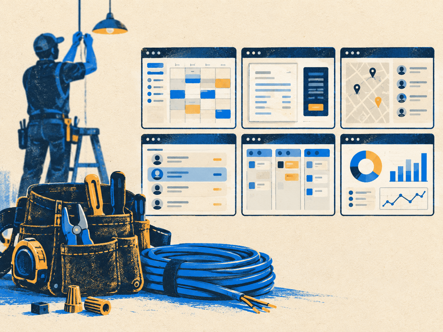 Best CRM for Electricians (2026): ServiceTitan vs Jobber vs Housecall Pro vs Kickserv vs Simpro vs QuoteIQ