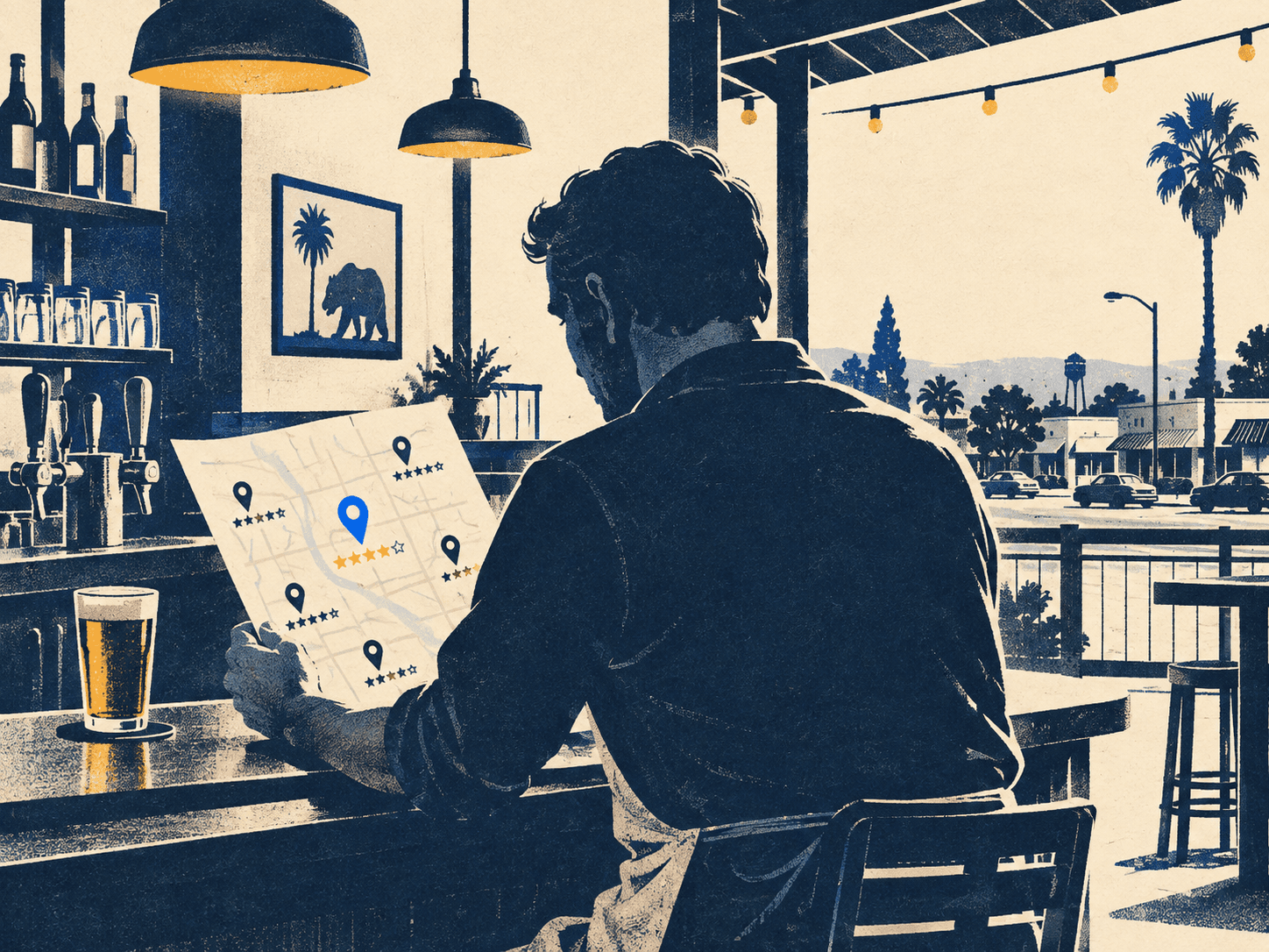 Carmichael bar and grill rankings: who appears in the top three on Google Maps, and what the listings show