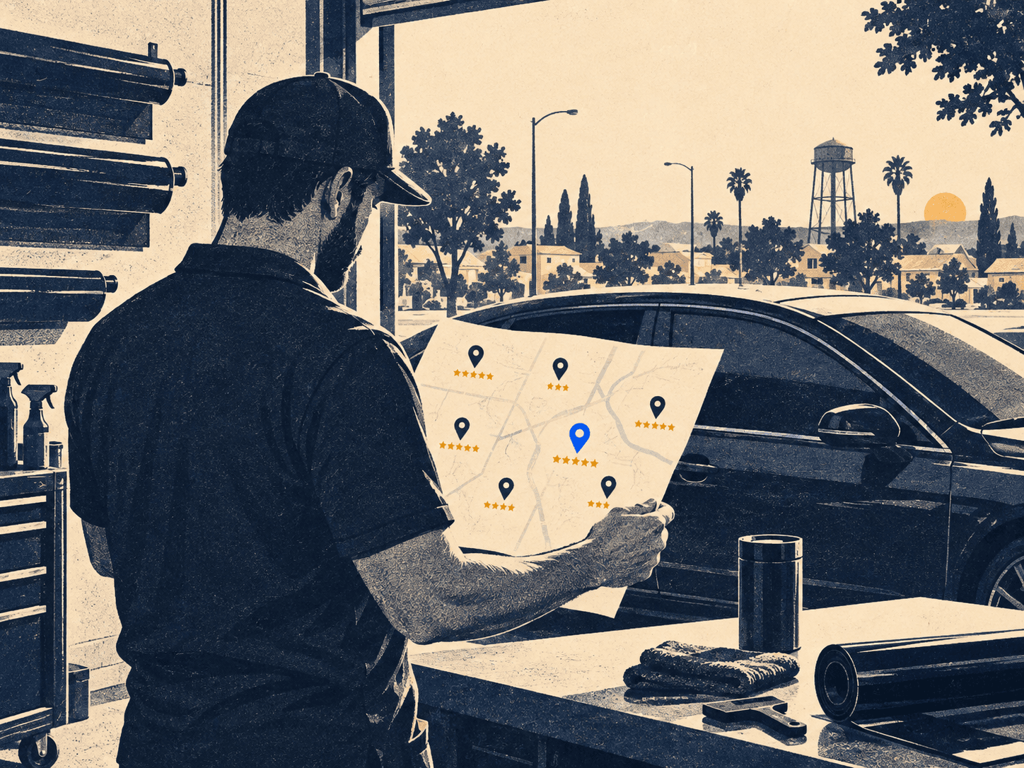 Car window tinting business standings in Elk Grove, CA