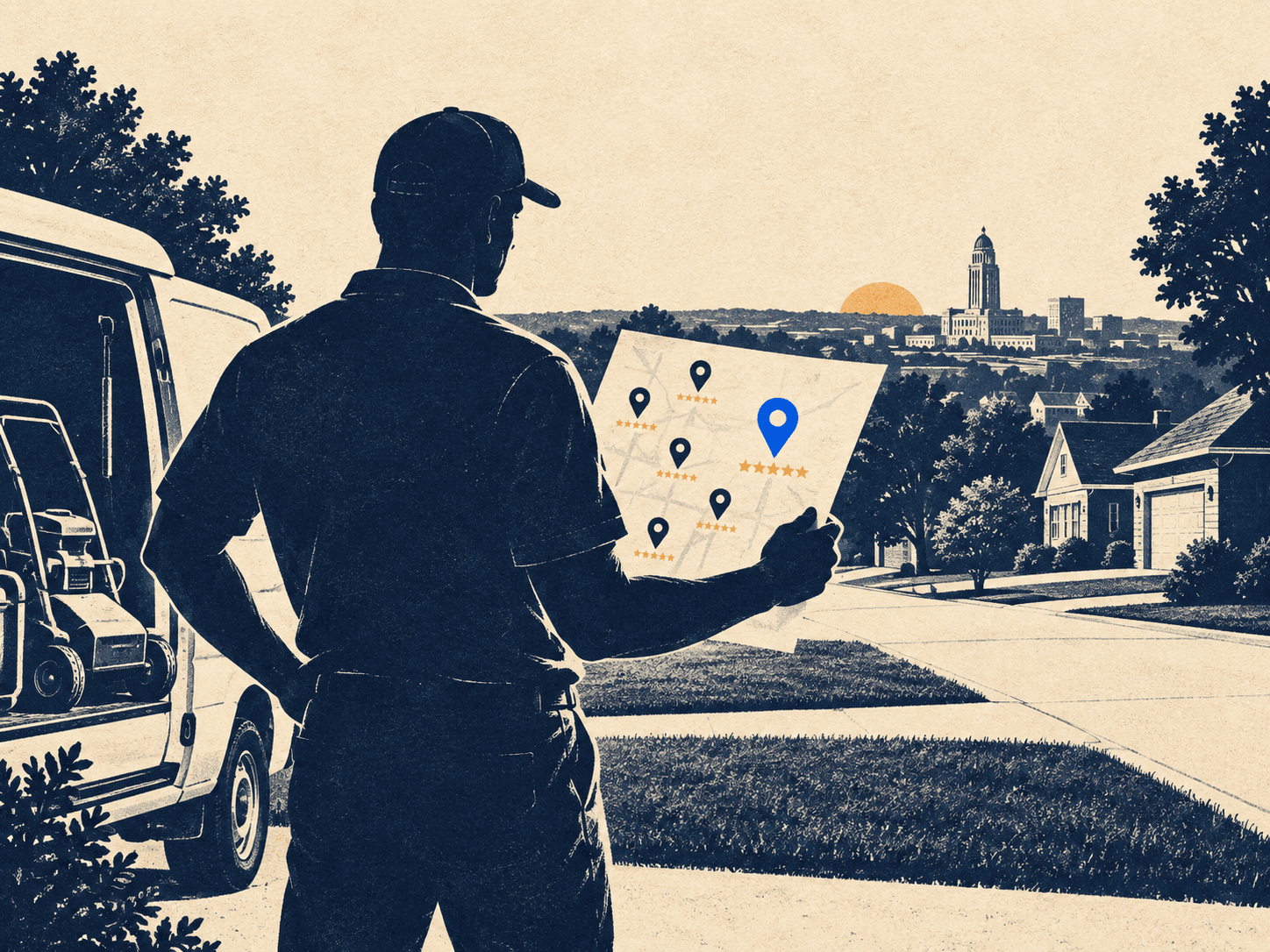 Lawn care service in Lincoln, NE: review and visibility standings