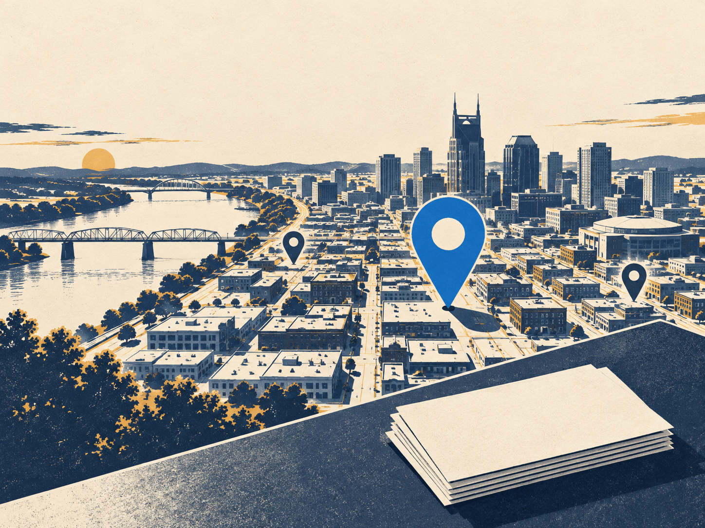 Nashville glass cutting searches: the top-ranked listings advertise something else