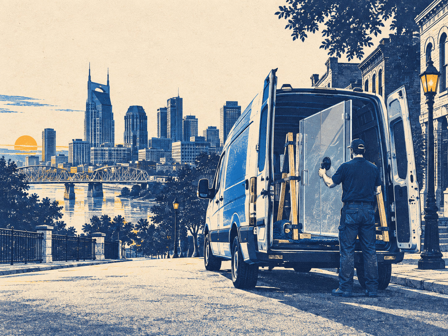 All Star Glass — shower door work in Nashville, TN: measured visibility and what they state