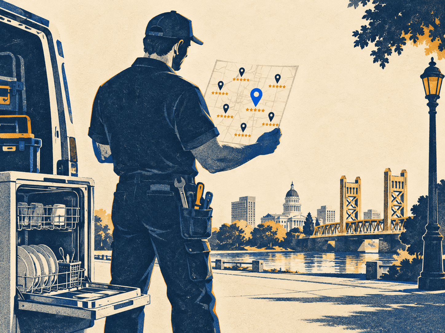 Dishwasher repair near me: Sacramento business standings