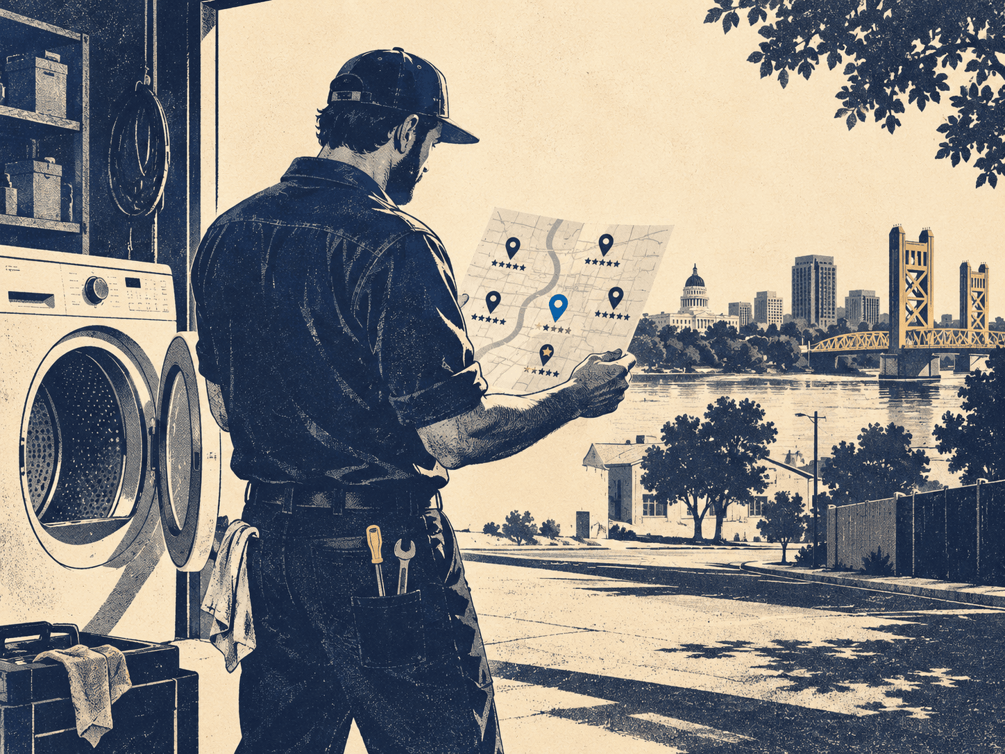 Dryer repair near me: Sacramento business standings