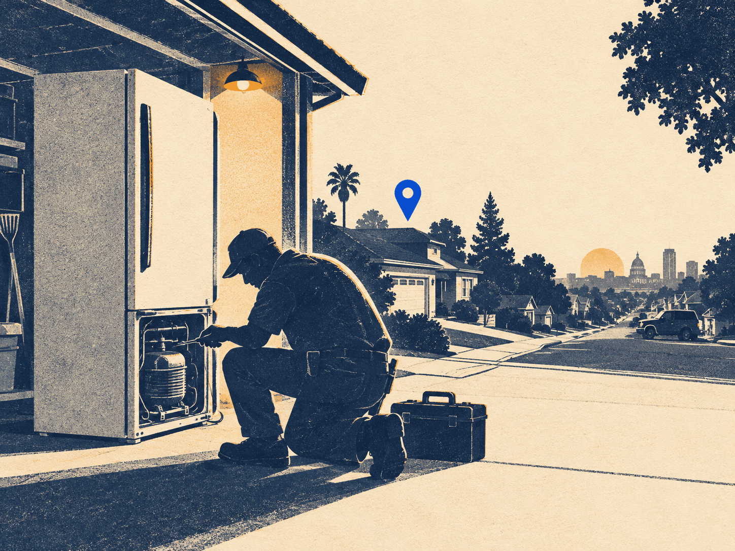 Refrigerator repair near me in Sacramento: Compare providers
