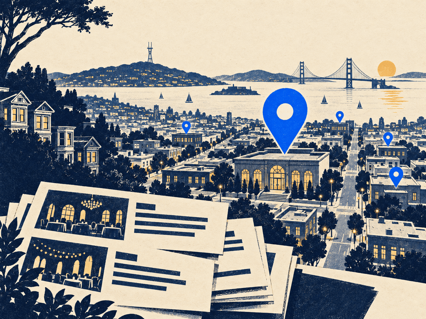 Banquet hall market study: San Francisco, CA — rankings, reviews and search demand