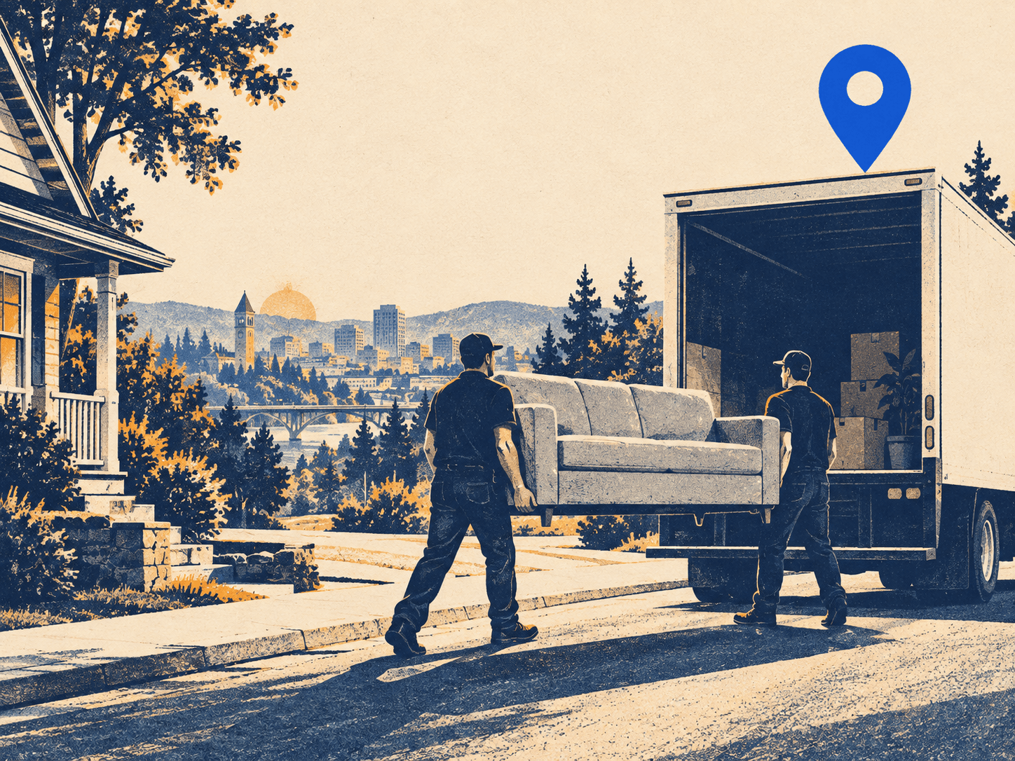 Local moving (2 movers & truck) in Spokane