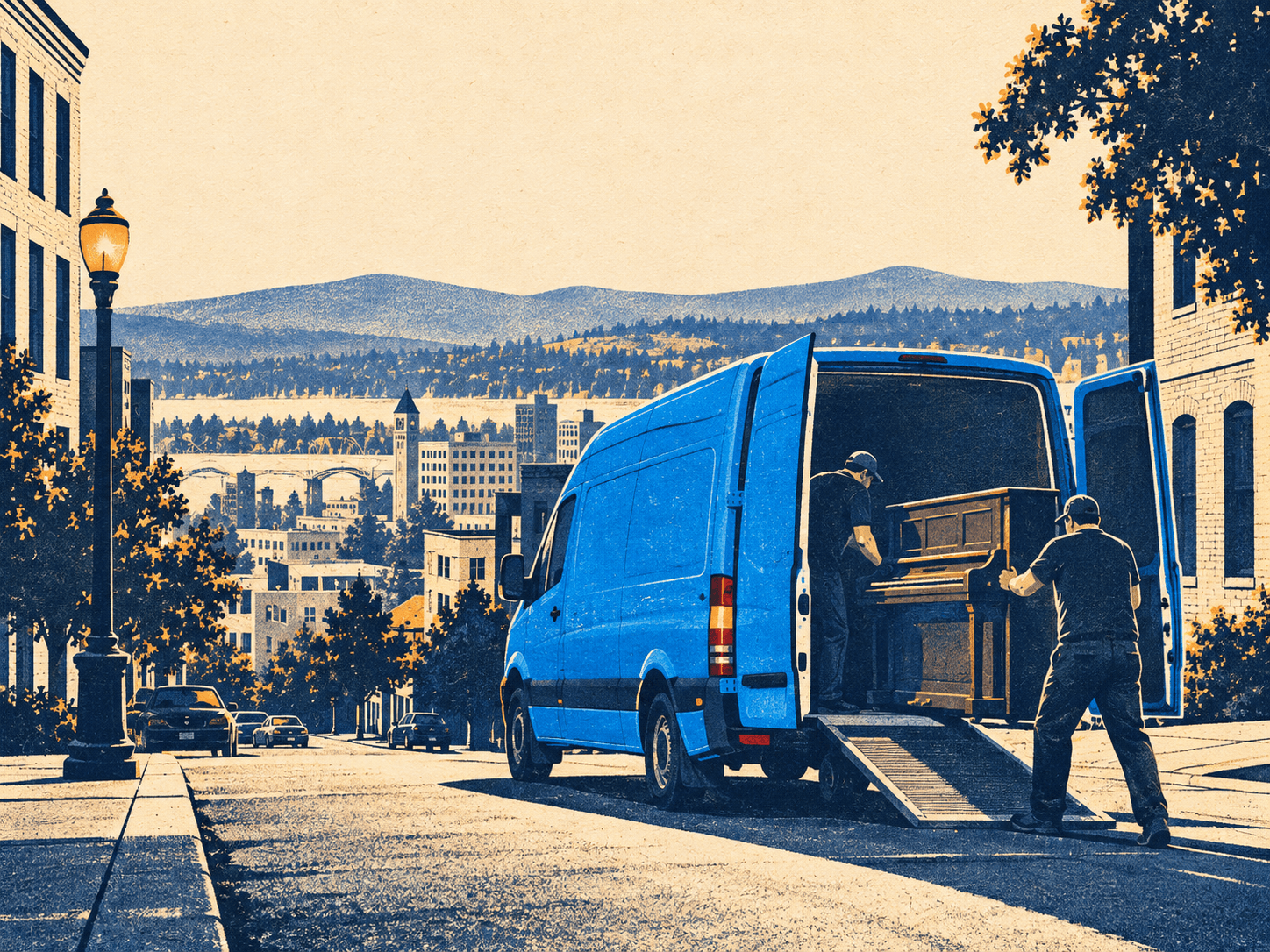 Moovit or Loozit Moving Co. — piano moving in Spokane, measured position and what their site does and does not say