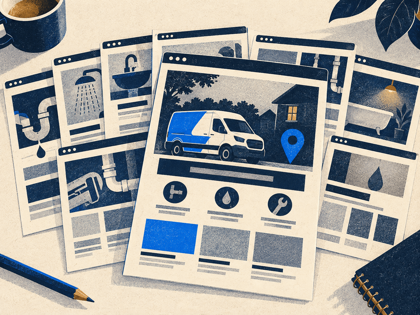Plumber website templates: 8 options compared by price, platform and page structure